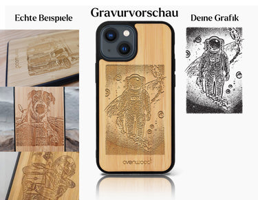 INDIVIDUELL iPhone 13 Bambus-Kunststoff